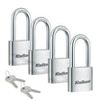 Kwikset 90260-427 Padlock, Keyed Alike Key, 0.24 in Dia Shackle, 1-1/2 in H Shackle, Hardened Steel Shackle