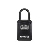 Kwikset 90260-601 Portable Lock Box, No Key , 0.43 in Dia Shackle, 2-3/16 in H Shackle, Steel Shackle