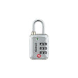 Kwikset 90260-704 Luggage Lock, No Key, 0.13 in Dia Shackle, 0.8 in H Shackle, Steel Shackle, Zinc Body