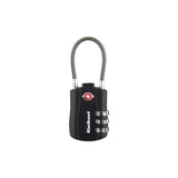 Kwikset 90260-720 TSA Cable Luggage Lock, TSA Accepted, No Key , 0.11 in Dia Shackle, 1-1/2 in H Shackle
