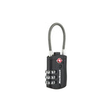 Kwikset 90260-720 TSA Cable Luggage Lock, TSA Accepted, No Key , 0.11 in Dia Shackle, 1-1/2 in H Shackle