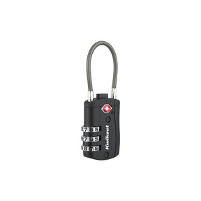 Kwikset 90260-720 TSA Cable Luggage Lock, TSA Accepted, No Key , 0.11 in Dia Shackle, 1-1/2 in H Shackle