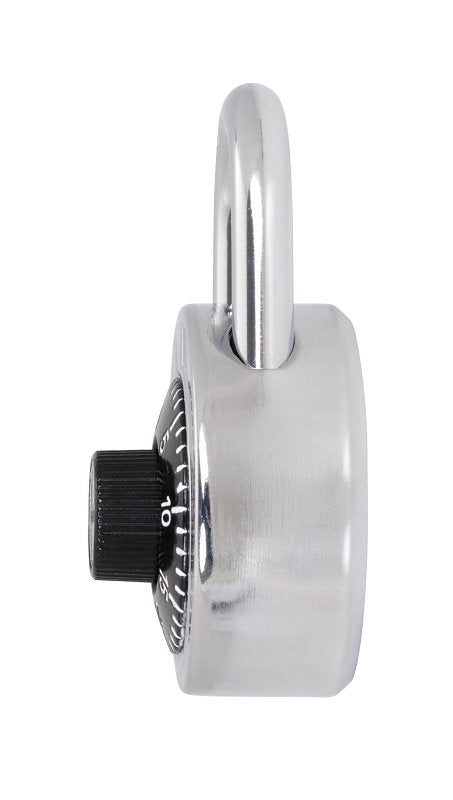 Kwikset 90260-800 Dial Padlock, No Key, 0.29 in Dia Shackle, 0.79 in H Shackle, Steel Shackle, Steel Body