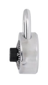 Kwikset 90260-800 Dial Padlock, No Key, 0.29 in Dia Shackle, 0.79 in H Shackle, Steel Shackle, Steel Body