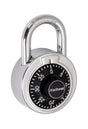 Kwikset 90260-800 Dial Padlock, No Key, 0.29 in Dia Shackle, 0.79 in H Shackle, Steel Shackle, Steel Body