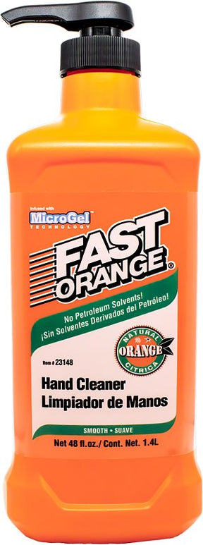Fast Orange 23148 Hand Cleaner, Smooth Lotion, White, Citrus, 48 oz Bottle