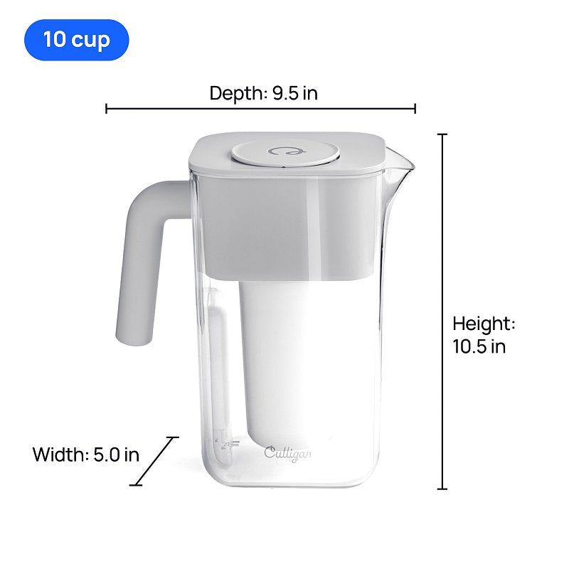 PITCHER PLSTC COOL GRAY 10-CUP