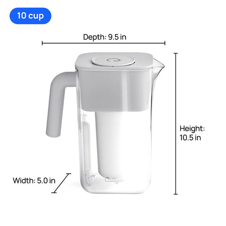PITCHER PLSTC COOL GRAY 10-CUP