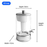 GLASS DISPENSER COOL GRY 40CUP