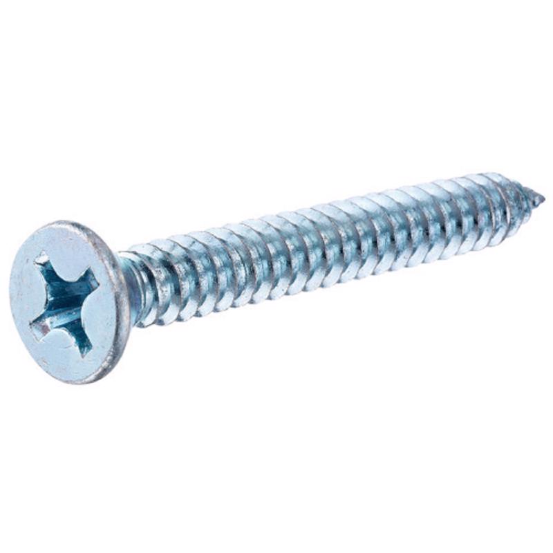 HILLMAN No. 8 X 2-1/2 in. L Phillips Flat Head Sheet Metal Screws 1 pk