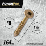 XBX-FH ONE SCR EXT 8X1-1/2 1LB