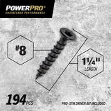 XBX-BLACK EXT ONE SCREW FLAT 8