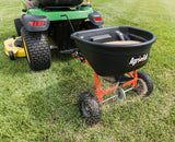 Agri-Fab 45-0527 Tow Spreader, 17,500 sq-ft Coverage Area, 110 lb Hopper, Poly Hopper, Pneumatic Wheel