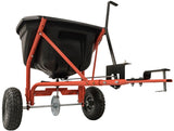 Agri-Fab 45-0527 Tow Spreader, 17,500 sq-ft Coverage Area, 110 lb Hopper, Poly Hopper, Pneumatic Wheel