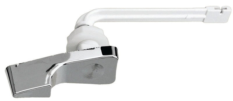 Plumb Pak PP836-25 Toilet Flush Lever, Front Mounting, 4 in L Flush Arm, Plastic, Chrome-Plated