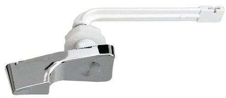 Plumb Pak PP836-25 Toilet Flush Lever, Front Mounting, 4 in L Flush Arm, Plastic, Chrome-Plated
