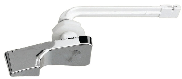 Plumb Pak PP836-25 Toilet Flush Lever, Front Mounting, 4 in L Flush Arm, Plastic, Chrome-Plated