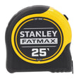STANLEY 33-725 Classic Tape, 25 ft L Blade, 1-1/4 in W Blade, Black/Yellow Case