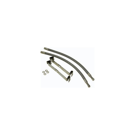 Minder TM22309VP Tireminder Braided Steel Valve Extender Kit for 16″-19.5″ Dually Wheels, Rim Hole Mounted