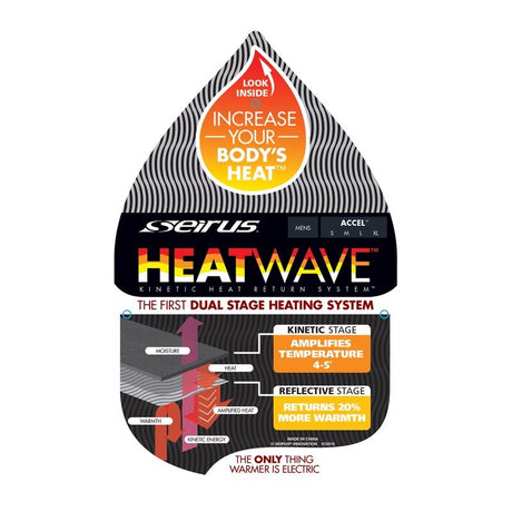 Seirus Heatwave Accel M Rip Stop Shell Insulated Black Cold Weather Gloves