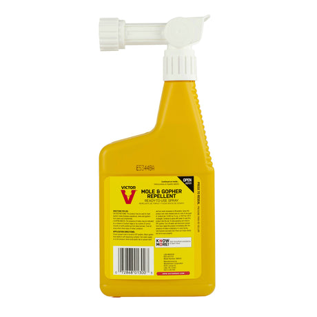 Victor Animal Repellent Liquid For Gophers and Moles 1 qt, Pack of 6