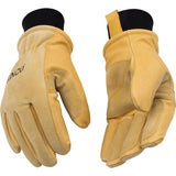 Kinco M Pigskin Leather Cold Weather Black/Gold Ski Gloves