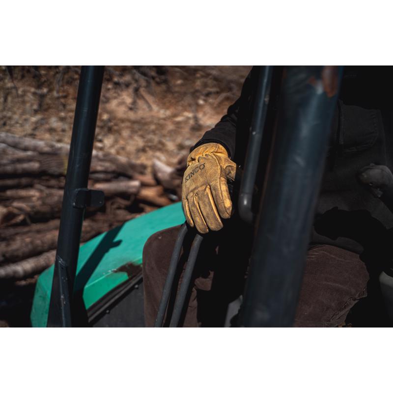 Kinco M Pigskin Leather Cold Weather Black/Gold Ski Gloves