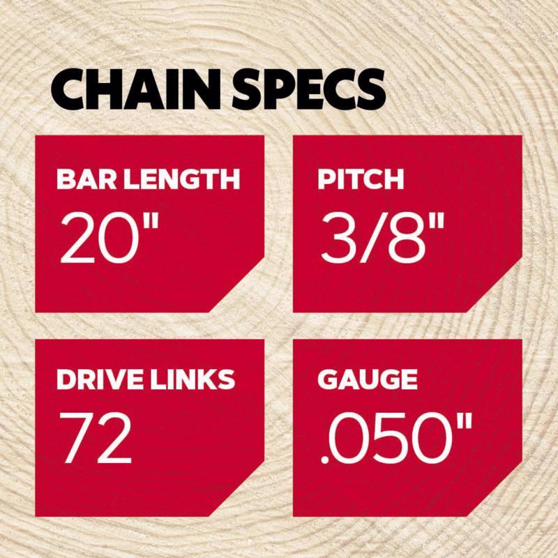 Oregon PowerCut E84 24 in. Chainsaw Chain 84 links