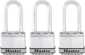 Master Lock Magnum Series M1XTRILH Padlock, Keyed Alike Key, Octagonal Shackle, 5/16 in Dia Shackle, 2 in H Shackle