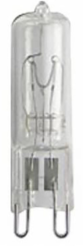 GE Edison Series 16755 Halogen Bulb, 40 W, G9 Lamp Base, T4 Lamp, White Light, 480 Lumens, 2750 K Color Temp