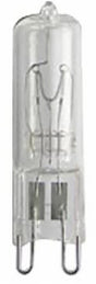 GE Edison Series 16755 Halogen Bulb, 40 W, G9 Lamp Base, T4 Lamp, White Light, 480 Lumens, 2750 K Color Temp