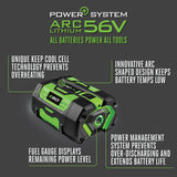EGO 56V Power+ BA4200T 7.5 Ah Lithium-Ion Battery 1 pc