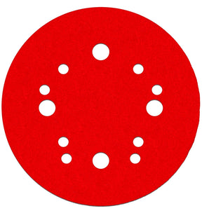 Diablo DCD050180H04G Sanding Disc, 5 in Dia, 180 Grit, Fine, Ceramic Abrasive, 12-Hole
