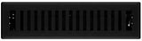 Imperial RG3437 Floor Register, 12 in W Duct Opening, 2-1/4 in H Duct Opening, Polystyrene, Black Iron