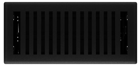 Imperial RG3439 Floor Register, 4 in L, 10 in W, Polystyrene, Black Iron