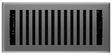 Imperial RG3444 Floor Register, 10 in W Duct Opening, 4 in H Duct Opening, Cast Iron, Gray, Granite