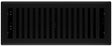 Imperial RG3440 Floor Register, 4 in H Duct Opening, Polystyrene, 12 in W Duct Opening, Black Iron
