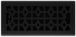 Imperial RG3466 Floor Register, 10 in W Duct Opening, 4 in H Duct Opening, Cast Iron, Black Iron