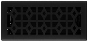 Imperial RG3466 Floor Register, 10 in W Duct Opening, 4 in H Duct Opening, Cast Iron, Black Iron