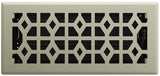 Imperial RG3463 Floor Register, 10 in W Duct Opening, Satin Nickel, 4 in H Duct Opening, Polystyrene