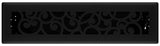 Imperial RG3457 Floor Register, 12 in W Duct Opening, Black Iron, 2-1/4 in H Duct Opening, Polystyrene