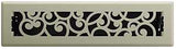 Imperial RG3452 Floor Register, 2-1/4 in H Duct Opening, Polystyrene, Satin Nickel, 12 in W Duct Opening