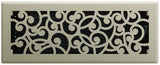 Imperial RG3455 Floor Register, 4 in H Duct Opening, Polystyrene, Satin Nickel