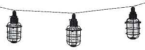 Boston Harbor 27099 Solar String Lantern Light, Nickel-Metal Hydride Battery, AA Battery, 10-Lamp, LED Lamp, Black