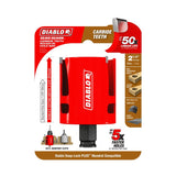Diablo Demo Demon DHS2250CTR Hole Saw, 2-1/4 in Dia, 2-3/8 in D Cutting, 1-5/8 in Arbor, Carbide Cutting Edge