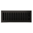 Imperial Montezuma Series RG3478 Decorative Floor Register, 4 in L, 12 in W, Steel, Matte Black