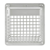 Lambro 1491WG Universal Hinged Vent Guard, Polymer Resin, White, For: 3 in and 4 in Hoods and Louvered Vents