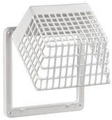Lambro 1491WG Universal Hinged Vent Guard, Polymer Resin, White, For: 3 in and 4 in Hoods and Louvered Vents