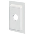 Builders Edge 3SMO815TW Mounting Block, Oversized, White, 18-1/4 in L, 11-3/8 in W, Fiber Cement