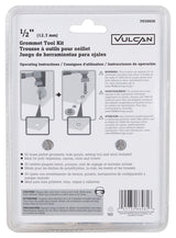 Vulcan JL-VT15988 Grommet Tool Kit, 30 -Piece, Brass/Steel, Brass/Silver, Brass/Zinc-Plated